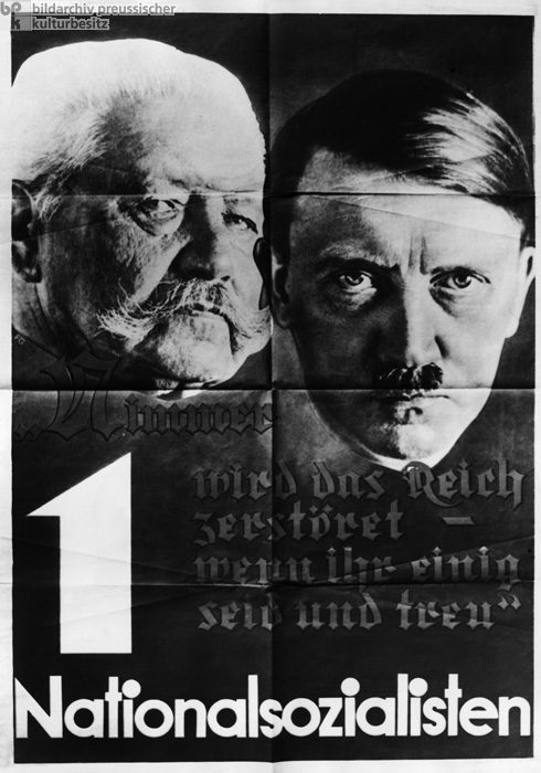 Reichstagswahl am 5. März 1933: „Nimmer wird das Reich zerstöret, wenn ihr einig seid und treu” (1933)